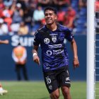 El festejo de Kendry Páez, autor del segundo gol de los rayados ante los puros criollos.