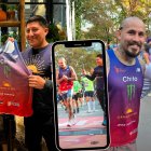 Chito Vera y su versión atletismo en la maratón de Nueva York.