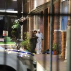 En una plaza comercial de la av. León Febres Cordero se cometió un crimen.