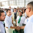 Daniel Noboa, en su visita a Esmeraldas.