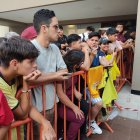 Hinchas de La Tri en Guayaquil.