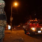 Control durante el toque de queda en el país.