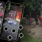 Los asesinados, aparentemente, conversaban afuera de un local.