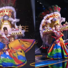 Mara Topic lució su traje típico en la gala preliminar de Miss Universo.