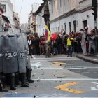 Protestas en Quito de este 15 de noviembre de 2024.