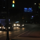 Movimiento en la avenida Francisco de Orellana en Guayaquil durante los apagones