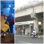 El hecho se produjo en las calles Eloy Alfaro y Ayacucho. Comerciantes y transeúntes quedaron sorprendidos por el hecho.