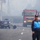 Trágico accidente de tránsito en la av. Simón Bolívar, en Quito.