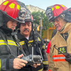 Referencial: bomberos de Guayaquil en acción.