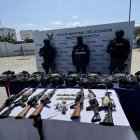 Las armas usadas para el doble crimen en Manta fueron incautadas.