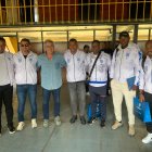 Algunos de los exfutbolistas y glorias de la selección durante una de sus últimas visitas al estadio Olímpico Atahualpa en calidad de estudiantes.