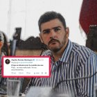 Aquiles Álvarez y uno de los mensajes en los que incita a la violencia.