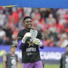 El arquero David Cabezas es una de las figuras de El Nacional.