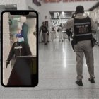 El negocio está en la planta baja del centro comercial.