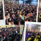 Agentes de la Policía Nacional, del distrito Manuela Sáenz, controlaron este evento en el Centro Histórico de Quito.