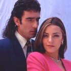 Miguel Varoni y Sandra Reyes en la novela Pedro el escamoso