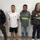 Las dos personas detenidas.