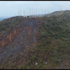 Algunas hectáreas afectó el reciente incendio de Cerro Azul.