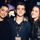 Los tres hermanos Gushmer Coka, Luciana, Lucas y Alina.