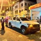 Así quedó el vehículo del director de la cárcel de Machala.