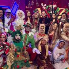 Jorge Heredia junto a los miembros de la Dinastía Flores.