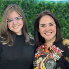 La actriz junto a su hija mayor, Nathalie, de 21 años.