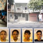 La víctima residía en esta vivienda, ubicada en el sur de Guayaquil. Los implicados en el hecho.