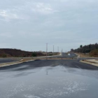 Así lucía un tramo de la nueva vía, tras las lluvias de la noche del 12 de diciembre, día que fue inaugurada.
