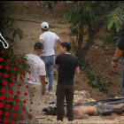 Los dos cadáveres estaban a tres metros de distancia uno del otro.