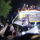 Liga de Quito realizó una caravana para celebrar su bicampeonato de LigaPro.