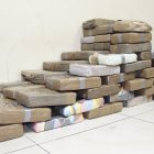 El método típico de embalaje de la droga es en bloques.