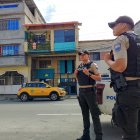 Policías realizaron patrullaje y resguardo en el sector este martes.