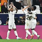 Rodrygo y su gol ante Pachuca en la final de la Copa Intercontinetal.