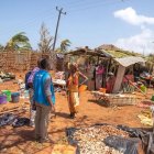 Destrozos en el distrito de Mecufi, en la provincia mozambiqueña de Cabo Delgado, la más afectada.