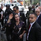 Verónica Abad durante la audiencia de protección.