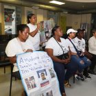 Las familias de los niños desaparecidos de Guayaquil estuvieron presentes en la rueda de prensa de este 23 de diciembre.