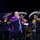 Leo Dan en su concierto en el Coliseo Rumiñahui de Quito en 2018.
