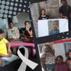 Los padres y familiares de los cuatro menores asesinados.