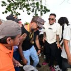 Michael Arroyo presente en el adiós de sus sobrinos.