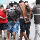 Dos de los detenidos tienen antecedentes penales. Serán presentados ante la autoridad judicial competente.