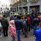 Hubo un cercado de vallas metálicas en Quito.