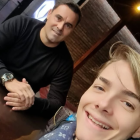 El exfutbolista Alejandro Kenig y su hijo Alejandro Kenig