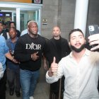 Felipao fue recibido por hinchas, que no perdieron la oportunidad de sacarse una foto.