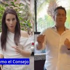 Carla Larrea, candidata a la vicepresidencia; y Lenín Duque, aspirante a la Asamblea.