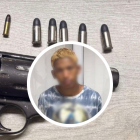 El hombre fue capturado por la Policía Nacional.