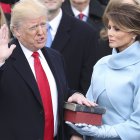 Las Biblias que utilizó Donald Trump durante su juramento como presidente en 2017.