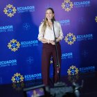 Andrea González, en la jornada de debate presidencial 2025.