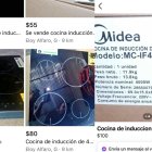 En Marketplace ofertan cocinas de inducción a un valor inferior al que comercialmente venden los almacenes de electrodomésticos.