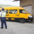 El bus escolar arrolló a una mujer de 34 años.