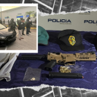 Los sospechosos andaban en un carro negro, en el cual cargaban una caneca de combustible.